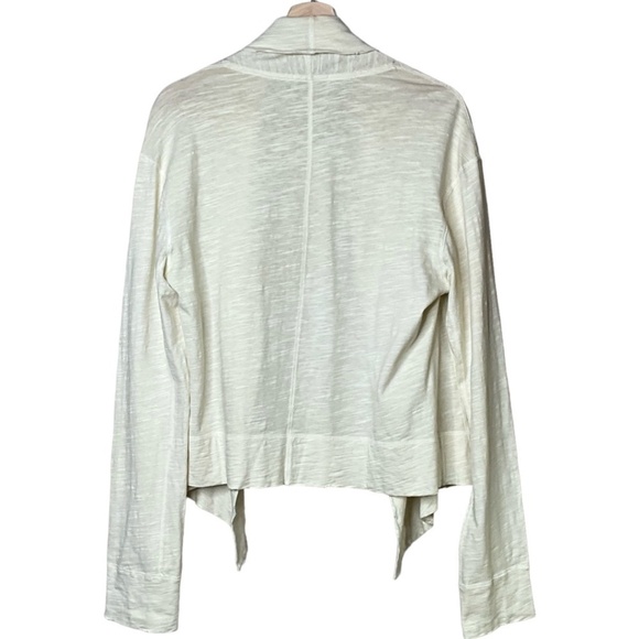 JAMES PERSE 100% Cotton Long Sleeve Cardigan Open Front Frayed Edges Sz XL - Picture 5 of 11